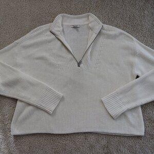 Madewell Cream V-Neck Sweater